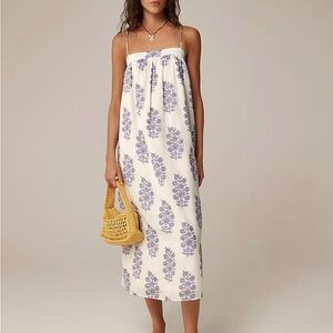 J. Crew Purple Tie Back Dress